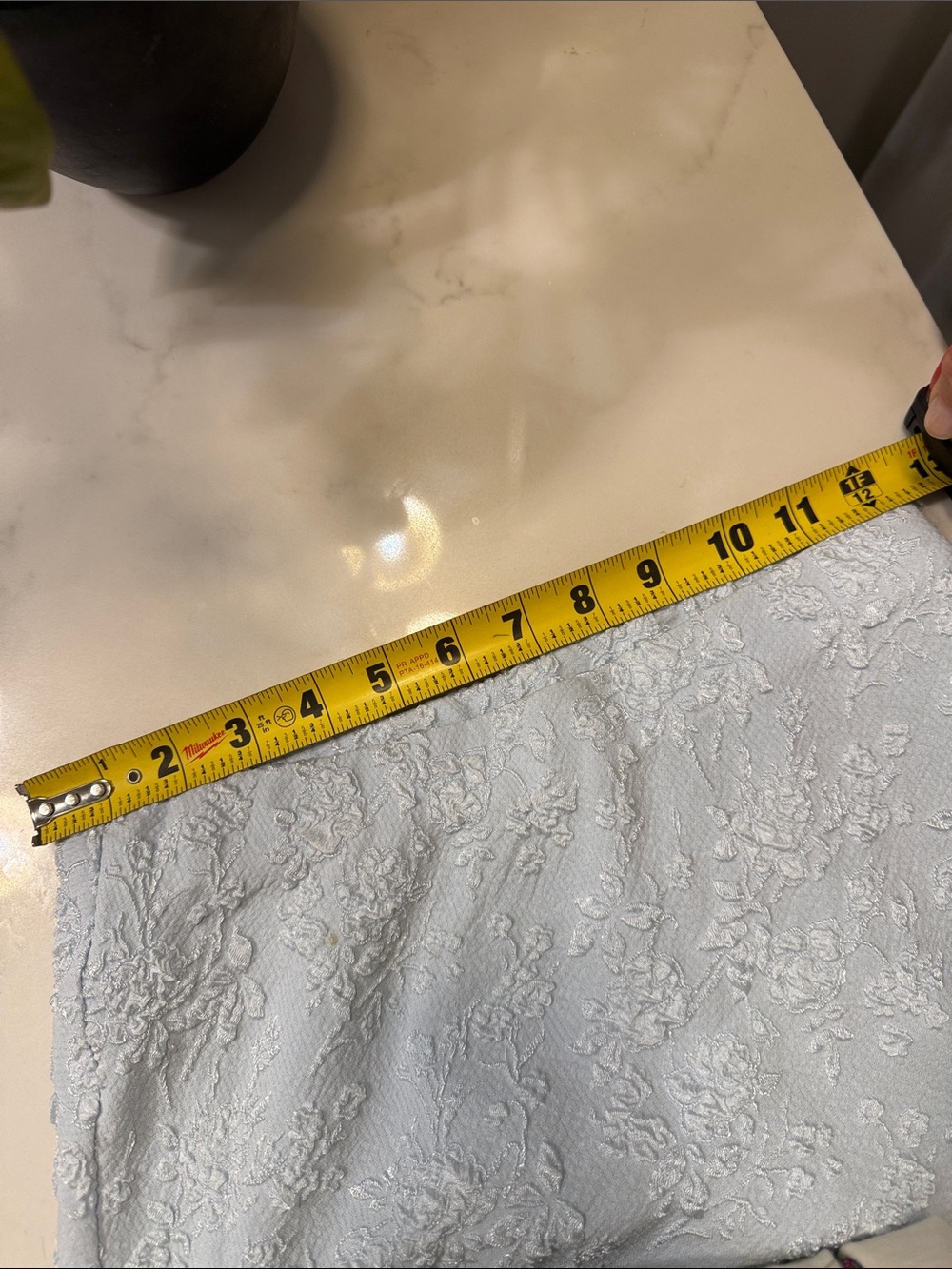 Reformation Carolina skirt in sky blue jacquard XS - Picture 7 of 7